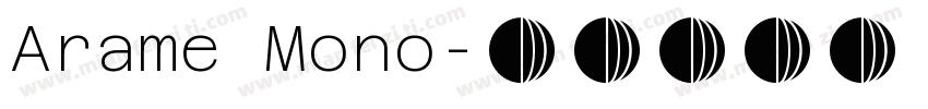 Arame Mono字体转换